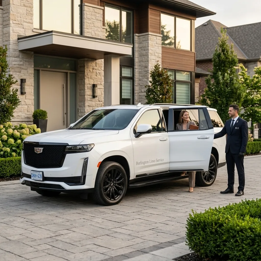 White SUV Upto 7 Passnger by Burlington Limousine Service